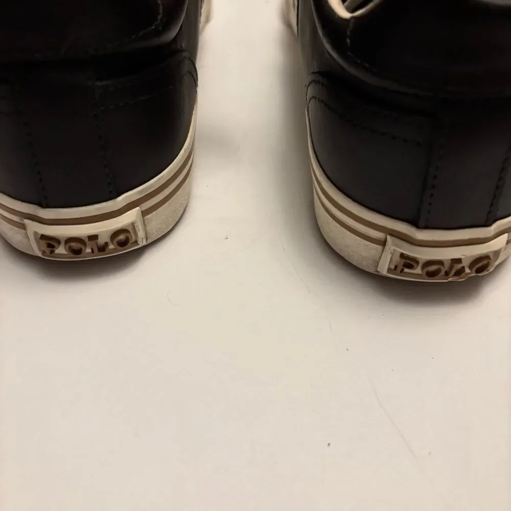 Ralph Lauren Men's Dark Brown Sneakers. Size 8.5D. Very Cool!!😎